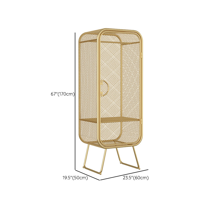 Metal Storage Cabinet Industrial Wardrobe Armoire with Garment Rod