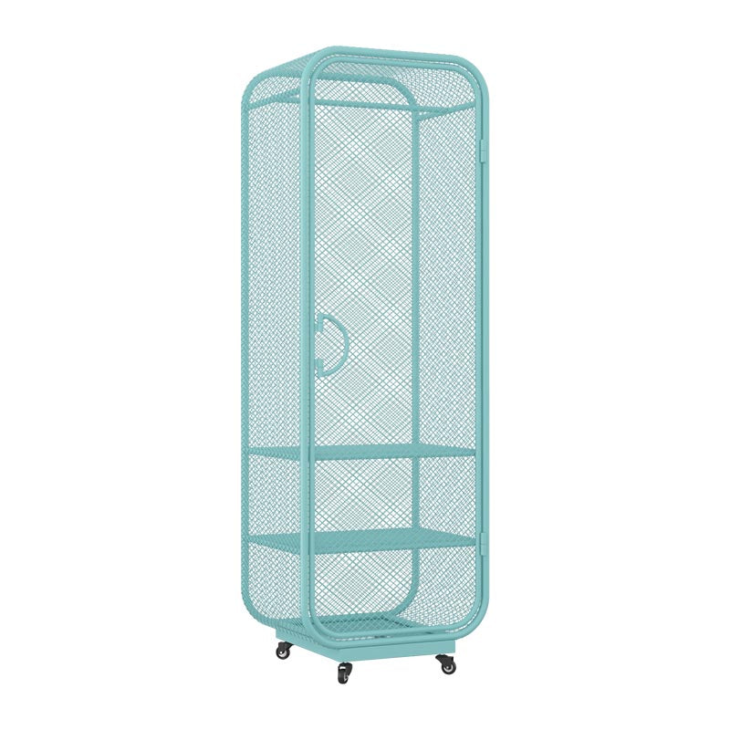 Metal Wardrobe Industrial Style Bedroom Rectangular Wardrobe Closet