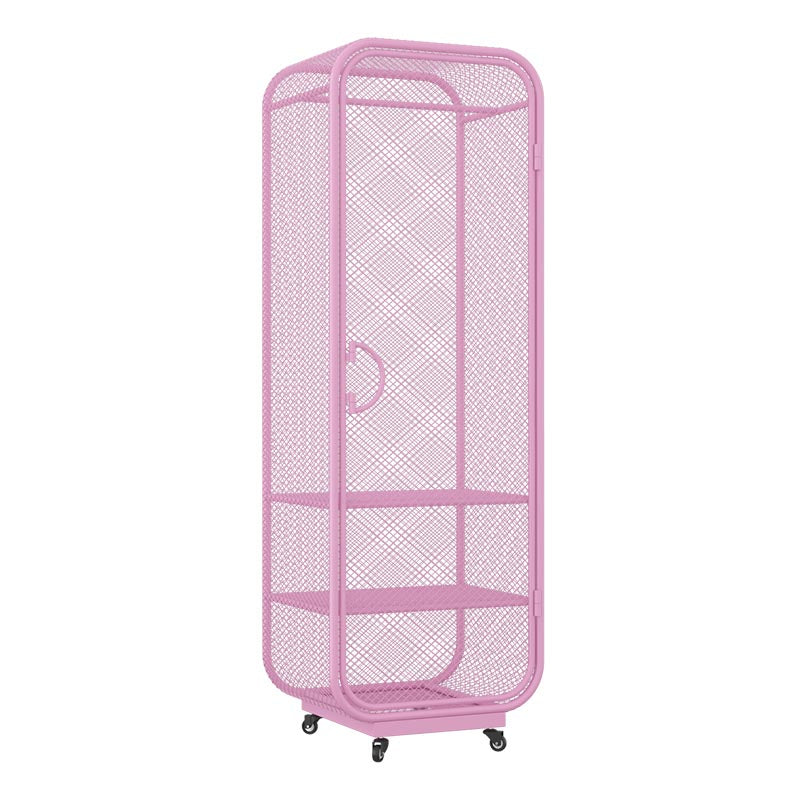 Metal Wardrobe Industrial Style Bedroom Rectangular Wardrobe Closet