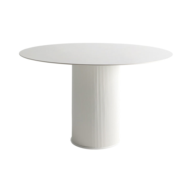 Modern Round Dining Table for 2 Persons Wooden Pedestal Base