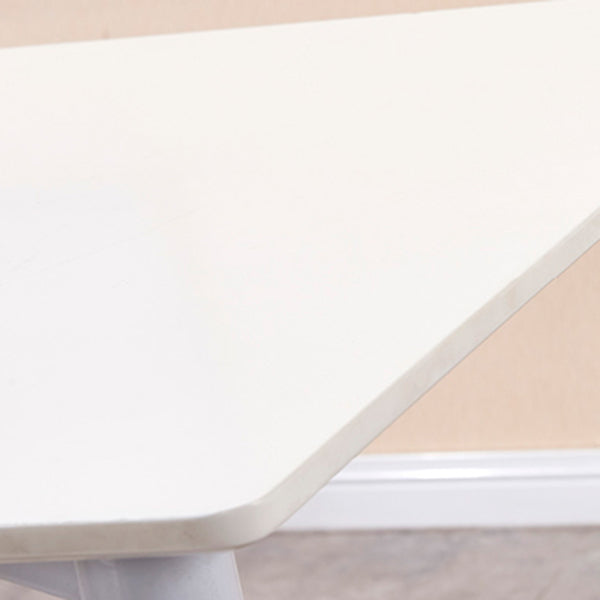 Rectangular Dining Table Modern Wood Tabletop for Living Room