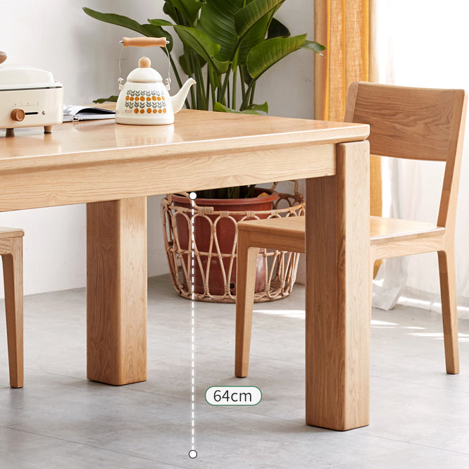 1/4/5 Pcs Modern Style Rectangle Solid Wood Standard Height Dining Furniture Set