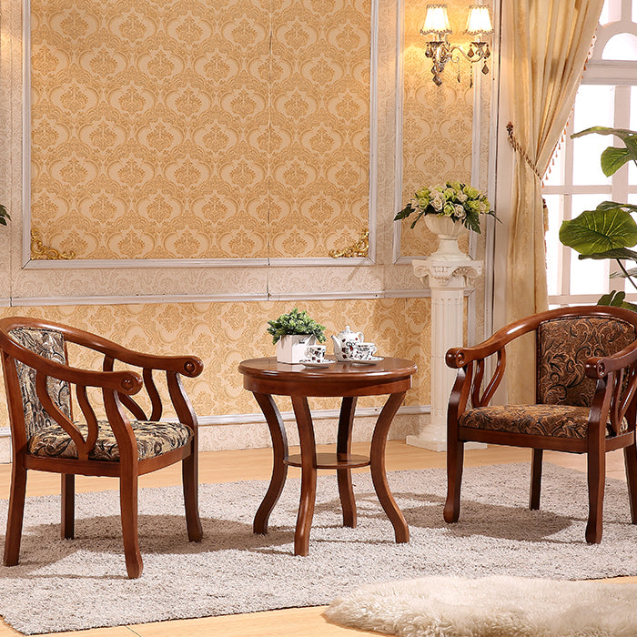 Traditional Dining Chair Solid Wood Dining Arm Chair for Hotel