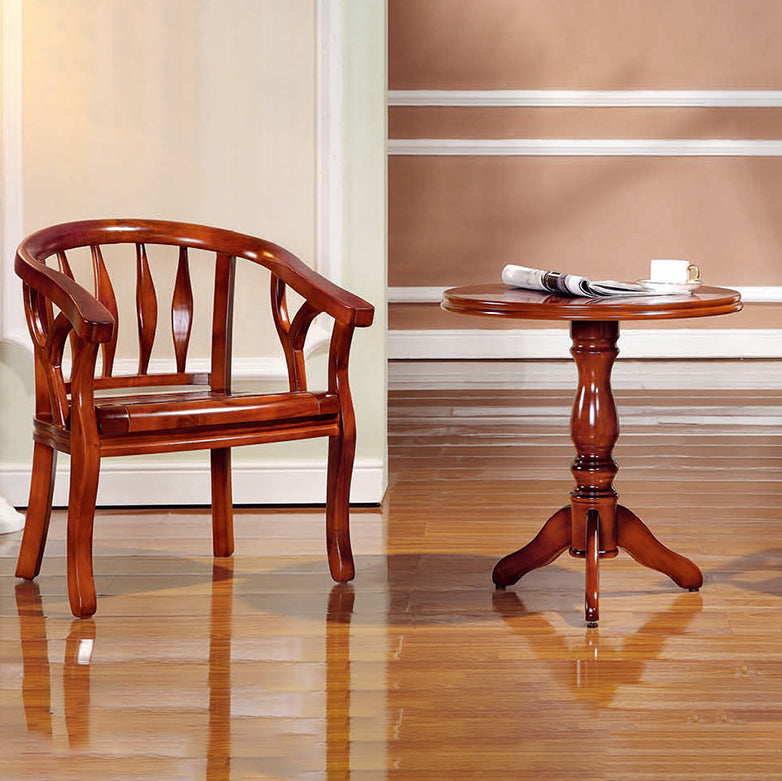 Traditional Dining Chair Solid Wood Dining Arm Chair for Hotel