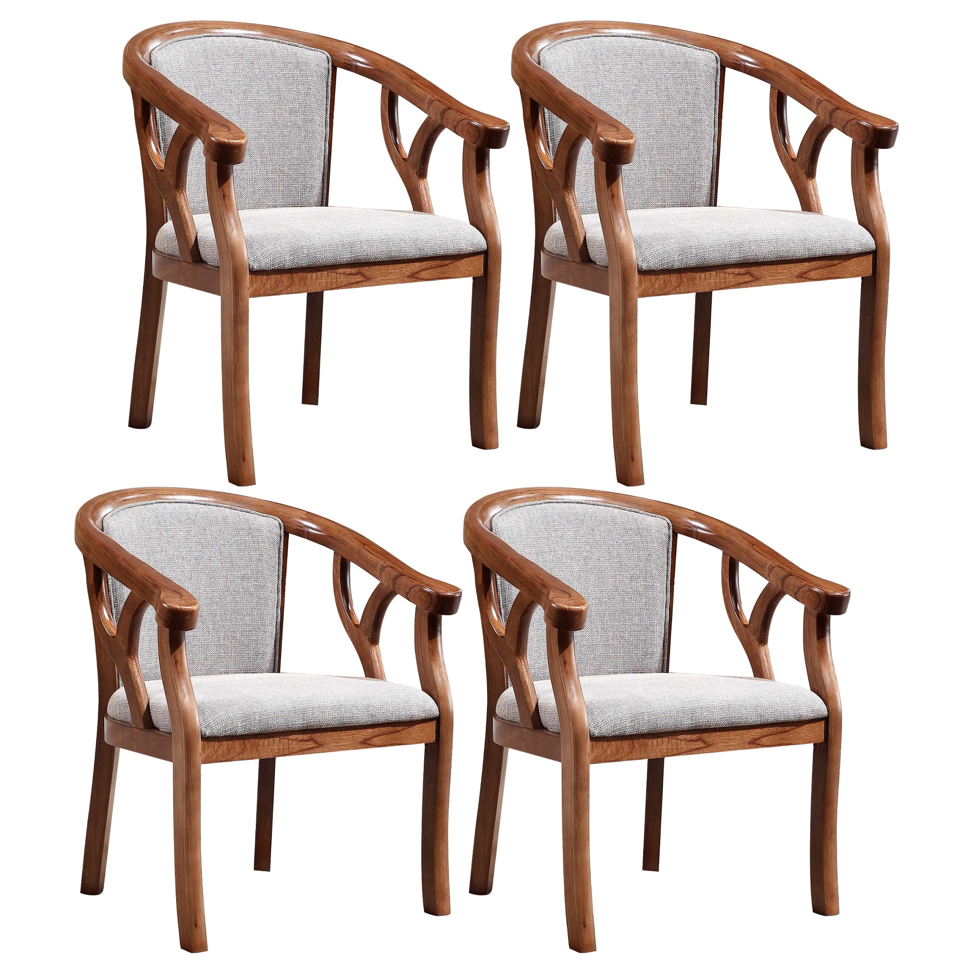 Traditional Dining Chair Solid Wood Dining Arm Chair for Hotel