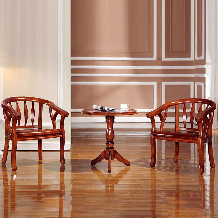 Traditional Dining Chair Solid Wood Dining Arm Chair for Hotel