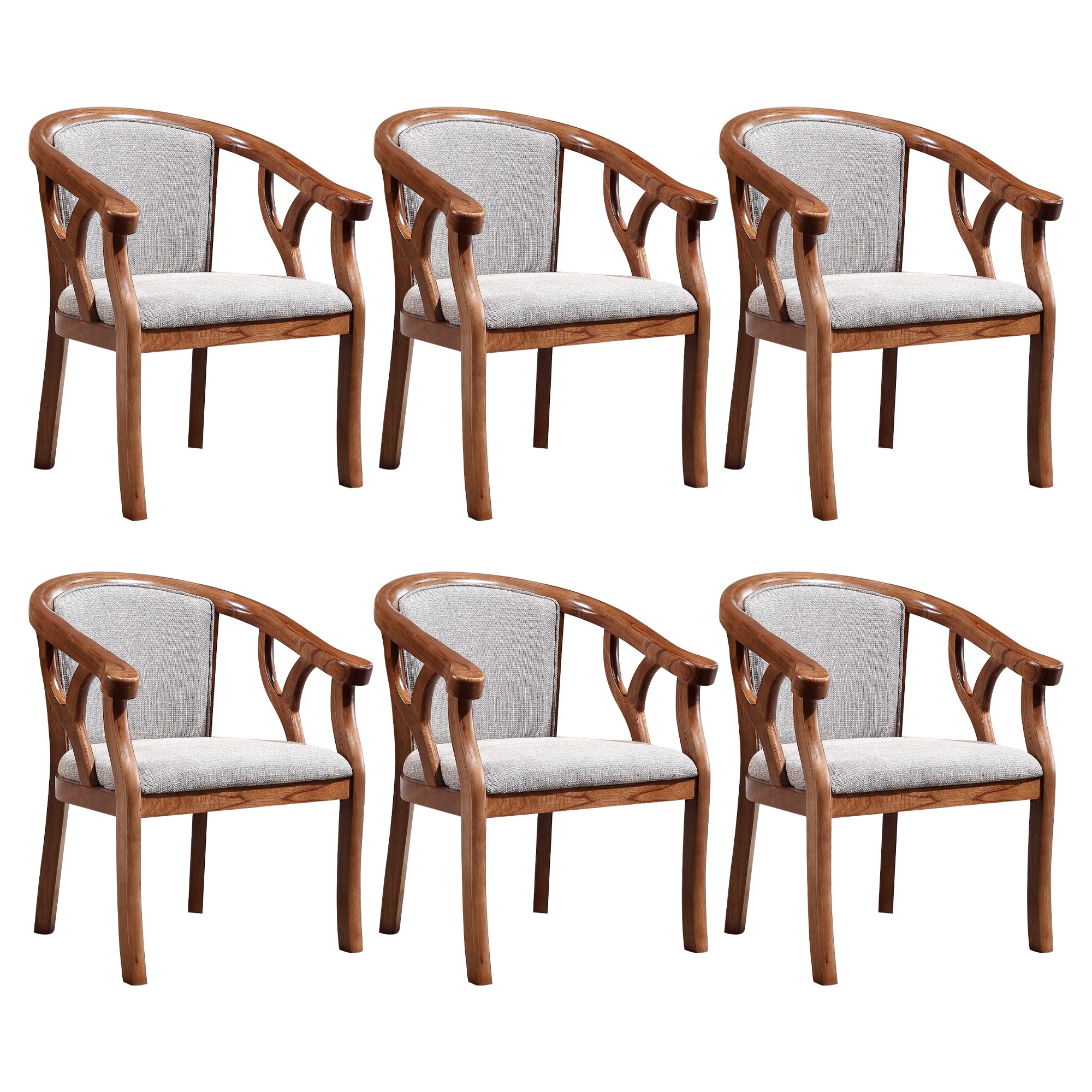 Traditional Dining Chair Solid Wood Dining Arm Chair for Hotel