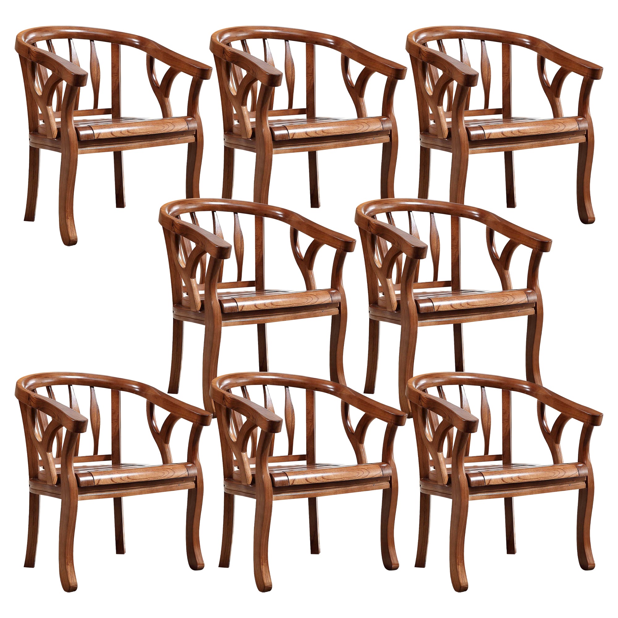 Traditional Dining Chair Solid Wood Dining Arm Chair for Hotel