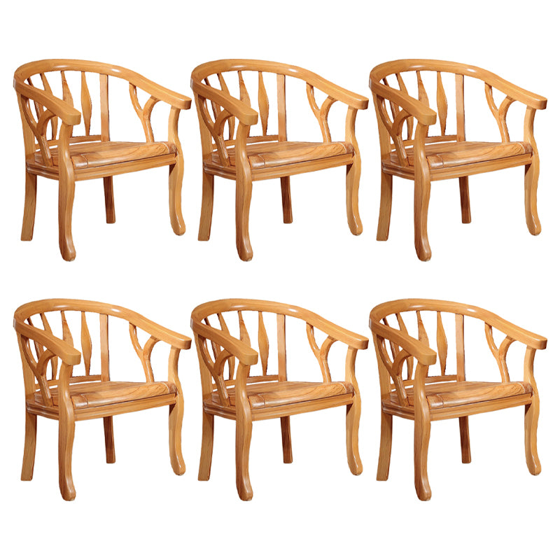 Traditional Dining Chair Solid Wood Dining Arm Chair for Hotel