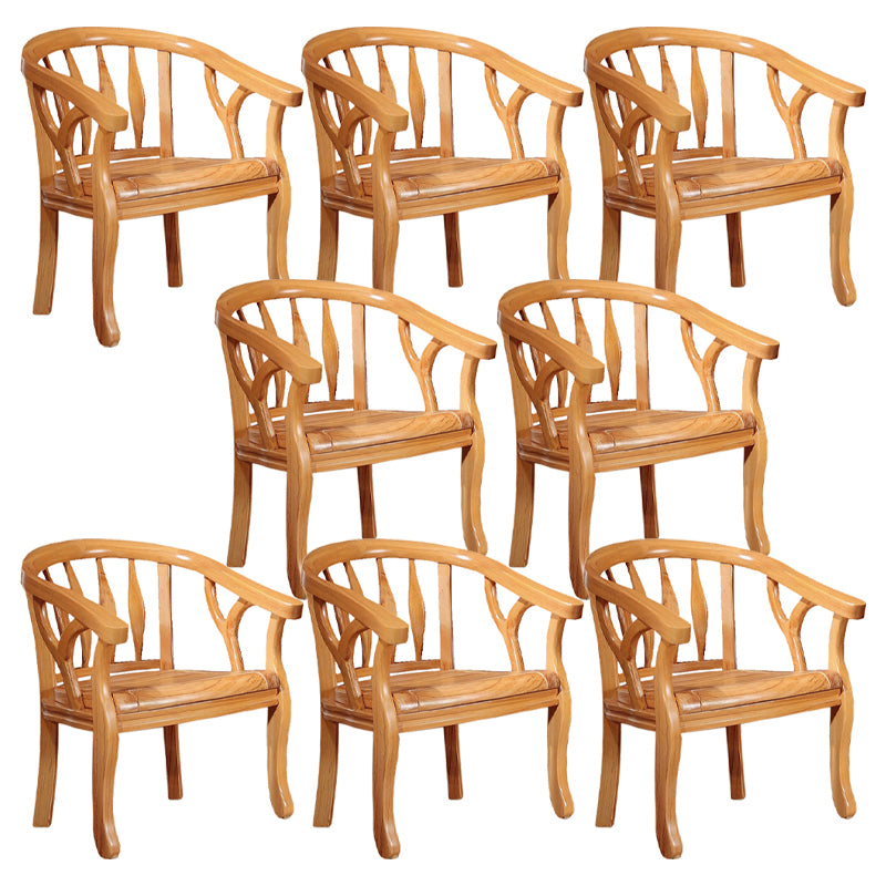 Traditional Dining Chair Solid Wood Dining Arm Chair for Hotel