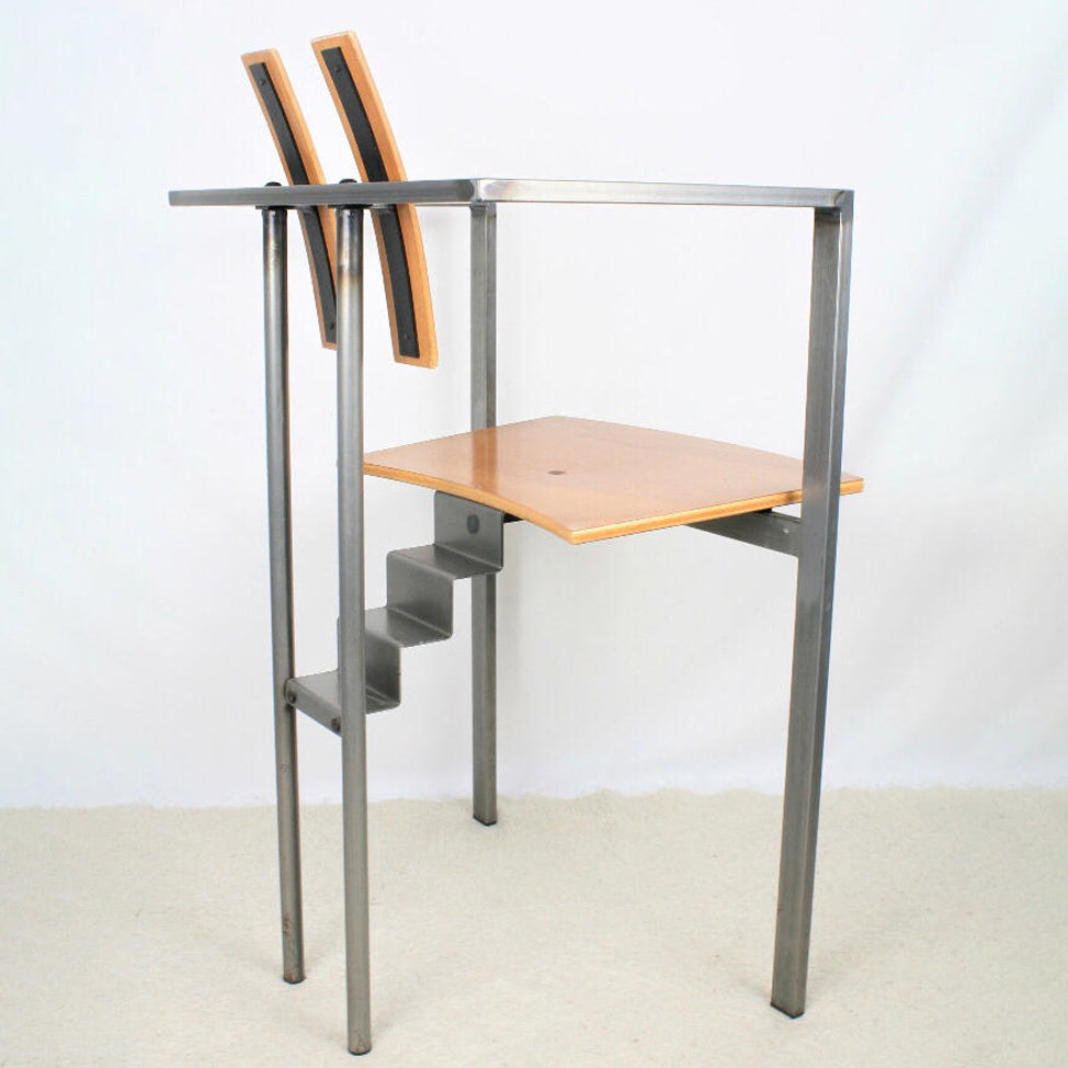 Designer Style Dining Chairs Low Back Arm Chair with Stainless Steel Legs