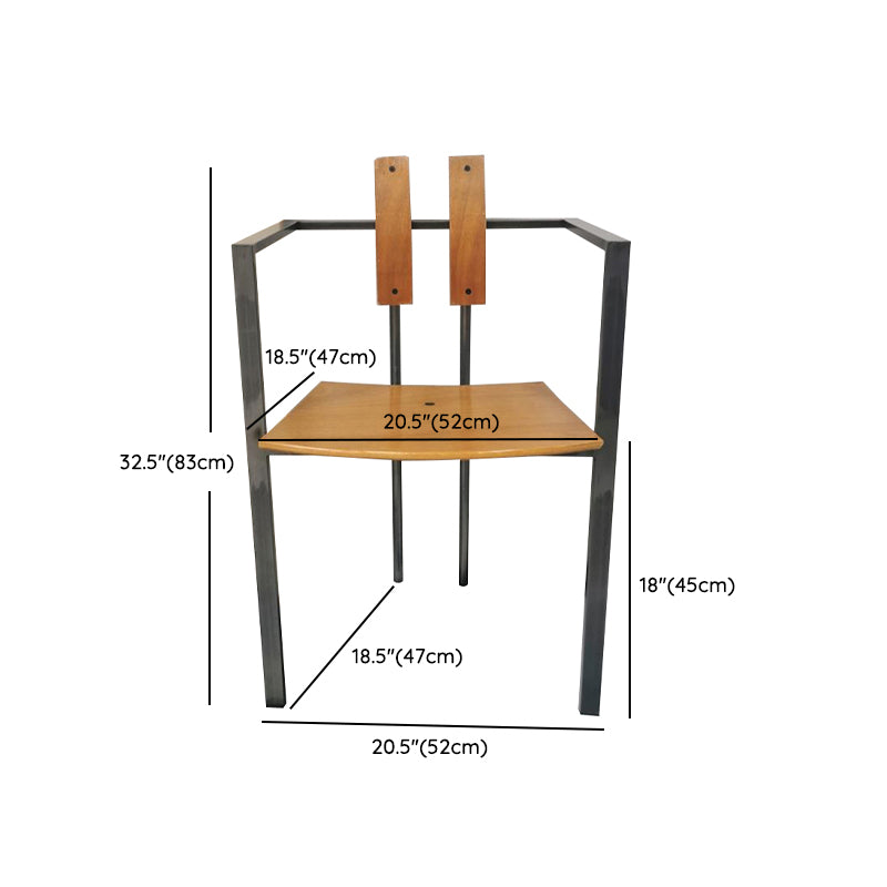 Designer Style Dining Chairs Low Back Arm Chair with Stainless Steel Legs
