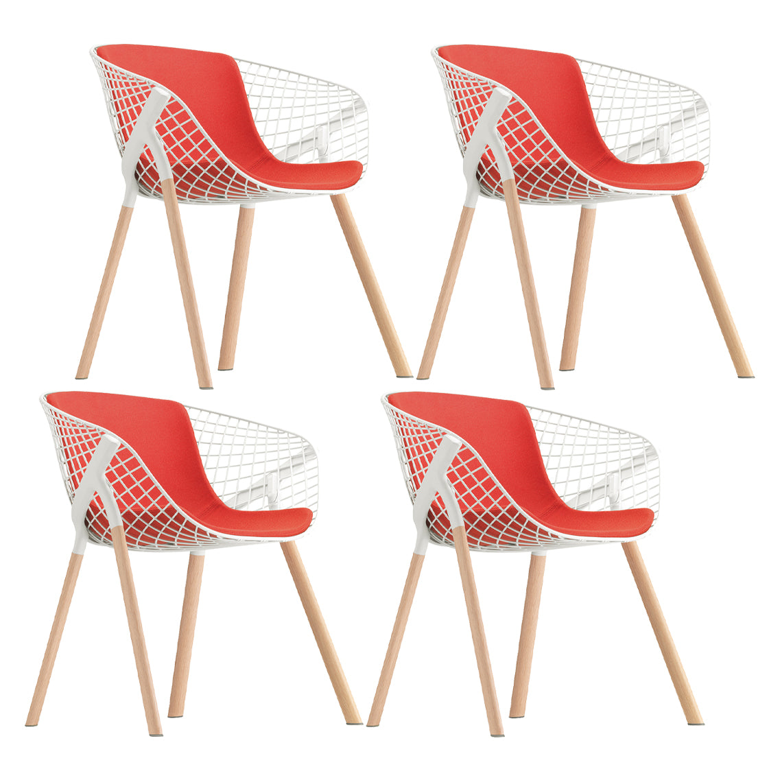 Modern Style Arm Chair Metal Cross Back Dining Room Chair for Indoor