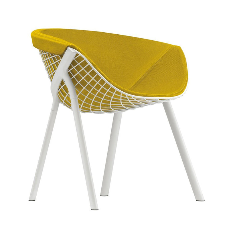 Modern Style Arm Chair Metal Cross Back Dining Room Chair for Indoor