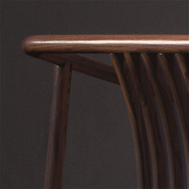 Traditional Slat Back Dining Arm Chair Solid Wood Arm Chair for Home
