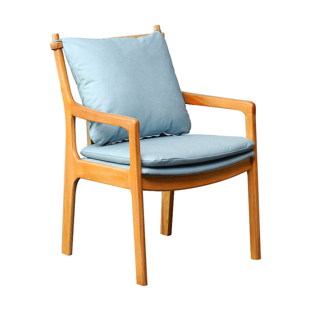 Home Contemporary Dining Chair Solid Wood Upholstered Dining Chair
