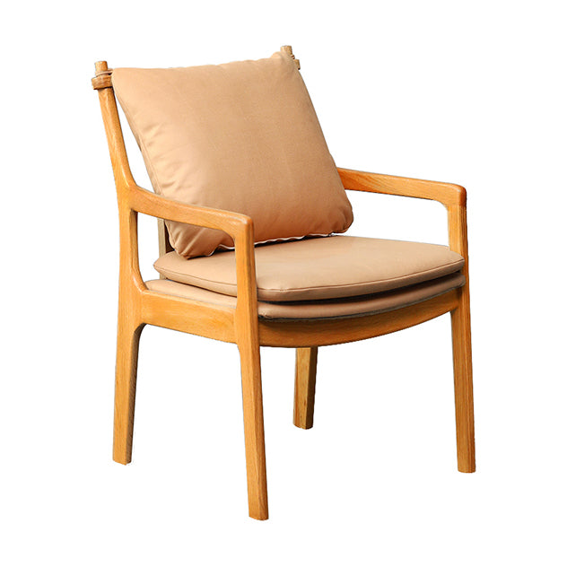 Home Contemporary Dining Chair Solid Wood Upholstered Dining Chair