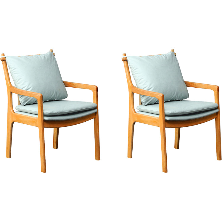 Home Contemporary Dining Chair Solid Wood Upholstered Dining Chair