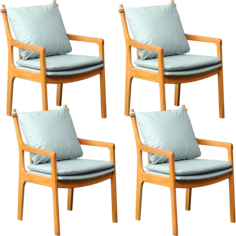 Home Contemporary Dining Chair Solid Wood Upholstered Dining Chair