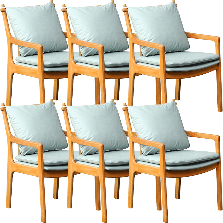 Home Contemporary Dining Chair Solid Wood Upholstered Dining Chair
