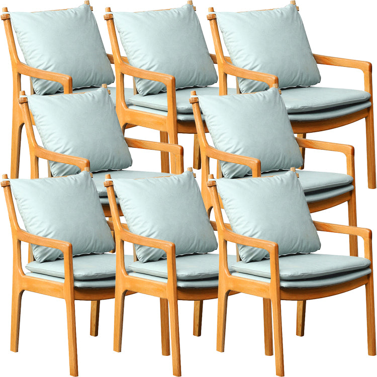 Home Contemporary Dining Chair Solid Wood Upholstered Dining Chair