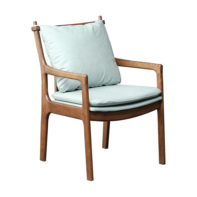 Home Contemporary Dining Chair Solid Wood Upholstered Dining Chair
