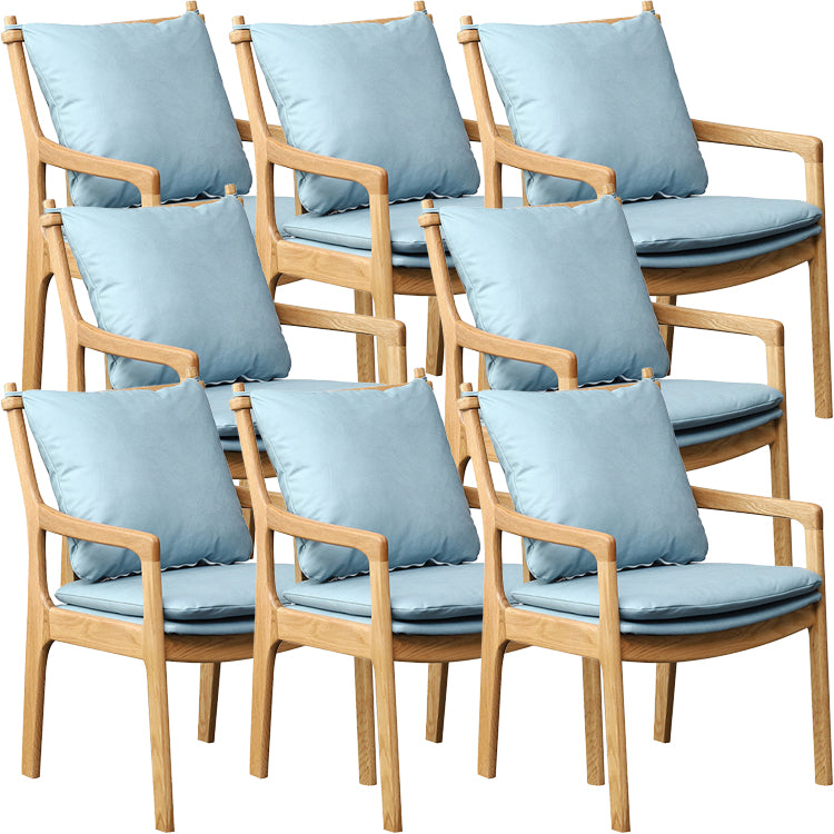 Home Contemporary Dining Chair Solid Wood Upholstered Dining Chair