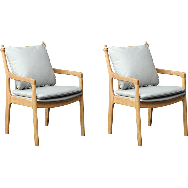 Home Contemporary Dining Chair Solid Wood Upholstered Dining Chair