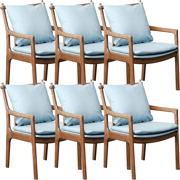 Home Contemporary Dining Chair Solid Wood Upholstered Dining Chair