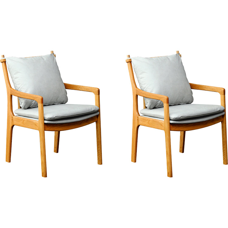 Home Contemporary Dining Chair Solid Wood Upholstered Dining Chair