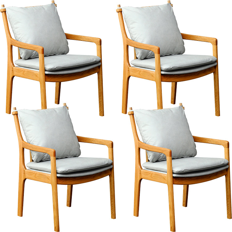 Home Contemporary Dining Chair Solid Wood Upholstered Dining Chair