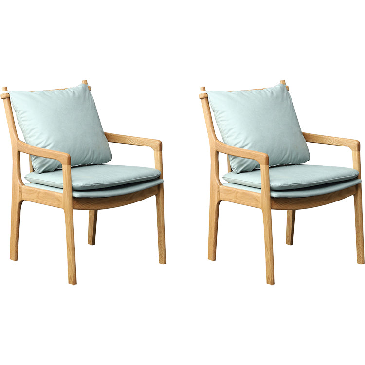Home Contemporary Dining Chair Solid Wood Upholstered Dining Chair