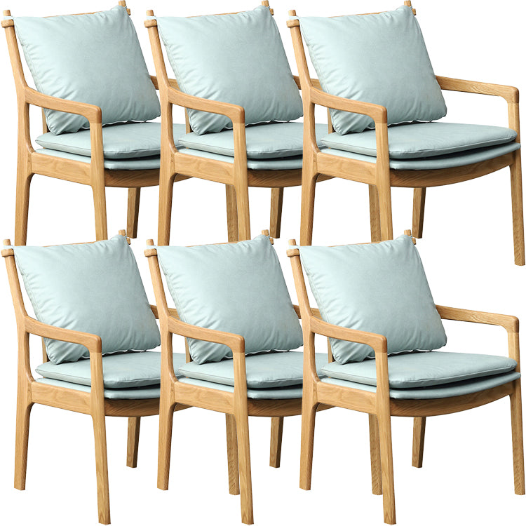 Home Contemporary Dining Chair Solid Wood Upholstered Dining Chair