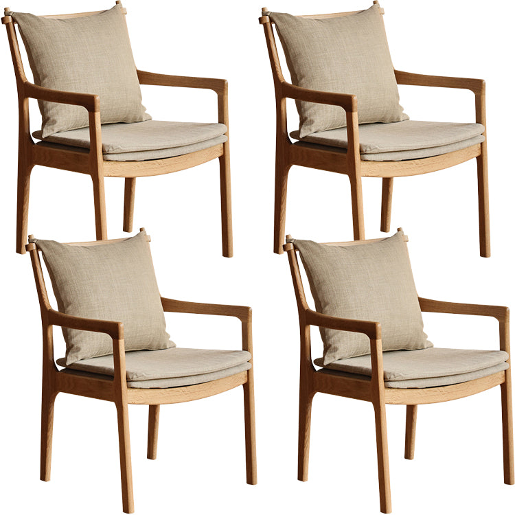 Home Contemporary Dining Chair Solid Wood Upholstered Dining Chair