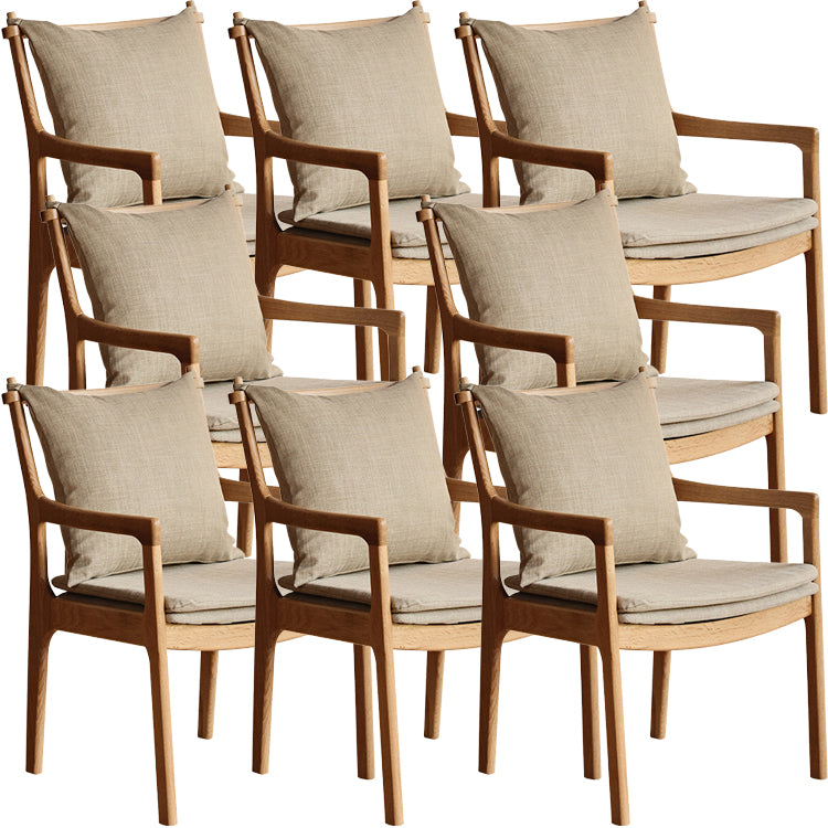 Home Contemporary Dining Chair Solid Wood Upholstered Dining Chair