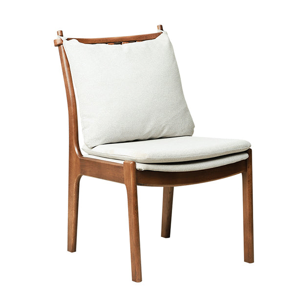 Home Contemporary Dining Chair Solid Wood Upholstered Dining Chair