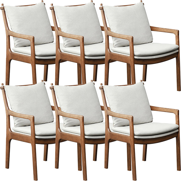 Home Contemporary Dining Chair Solid Wood Upholstered Dining Chair