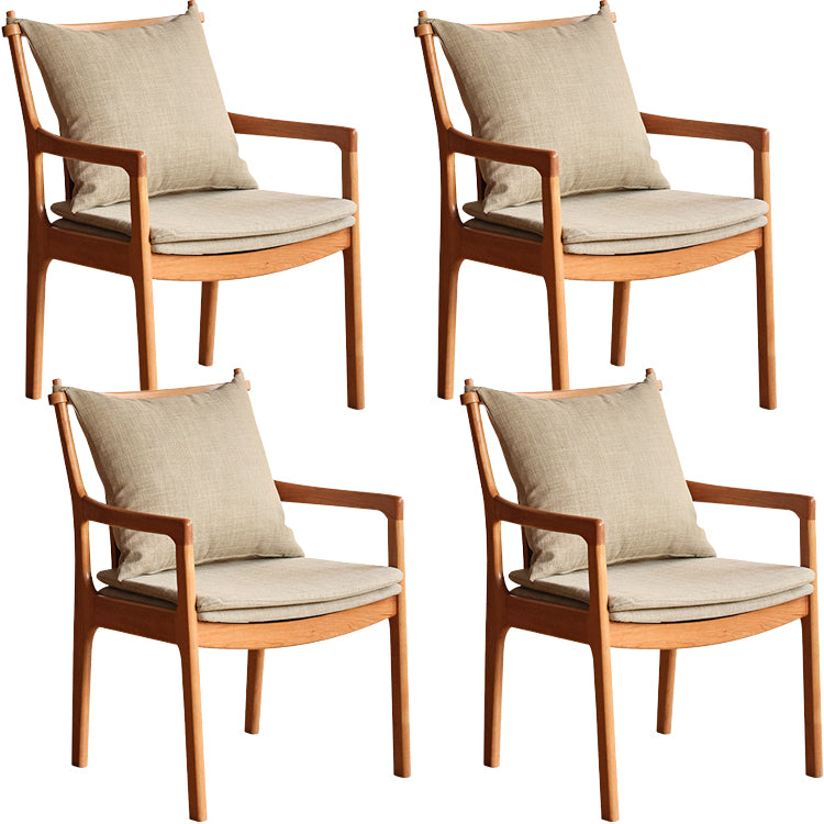 Home Contemporary Dining Chair Solid Wood Upholstered Dining Chair