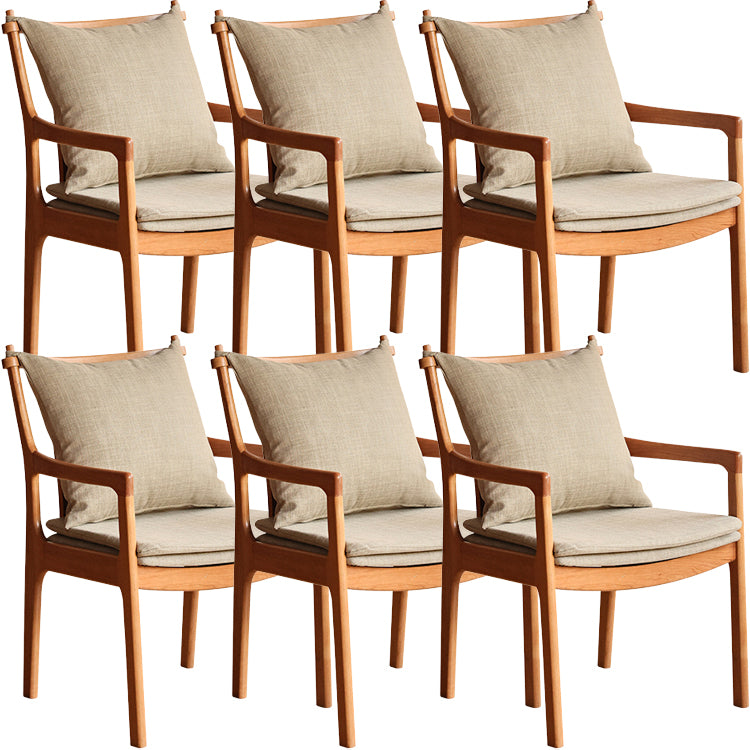 Home Contemporary Dining Chair Solid Wood Upholstered Dining Chair