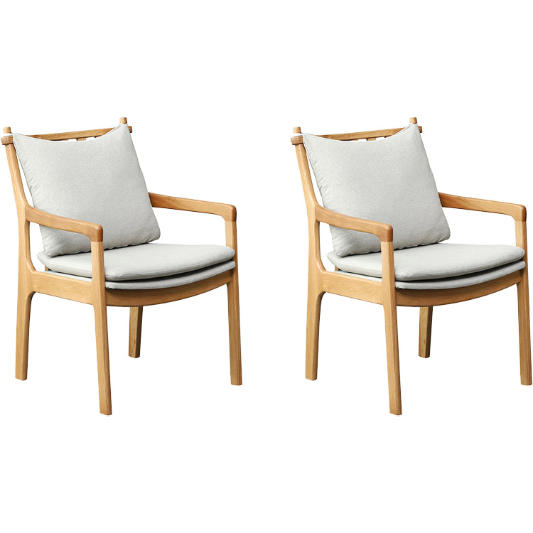 Home Contemporary Dining Chair Solid Wood Upholstered Dining Chair