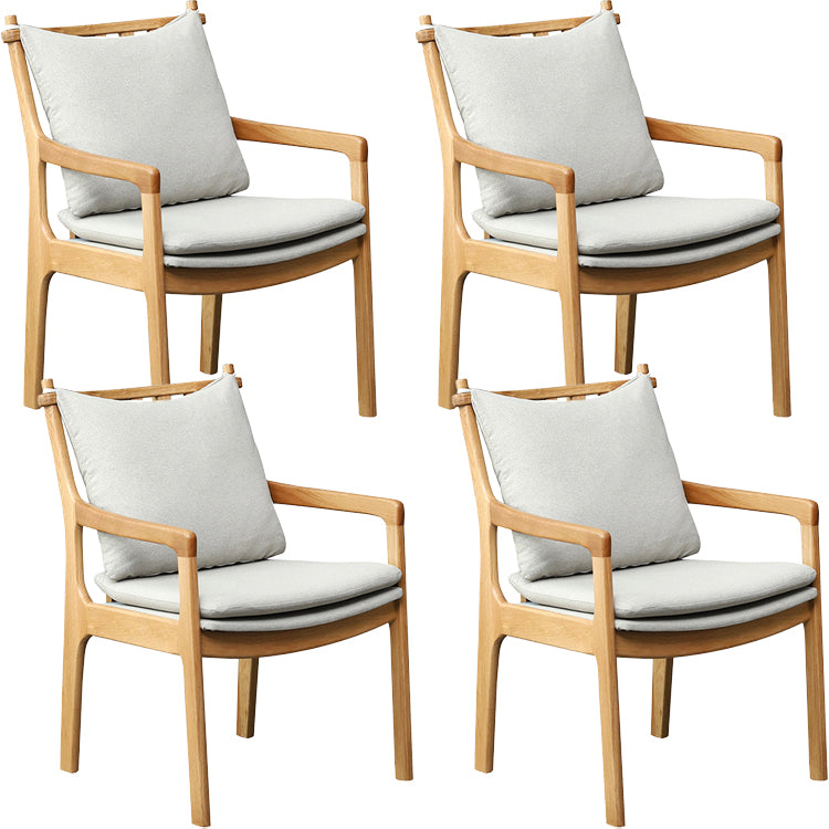 Home Contemporary Dining Chair Solid Wood Upholstered Dining Chair