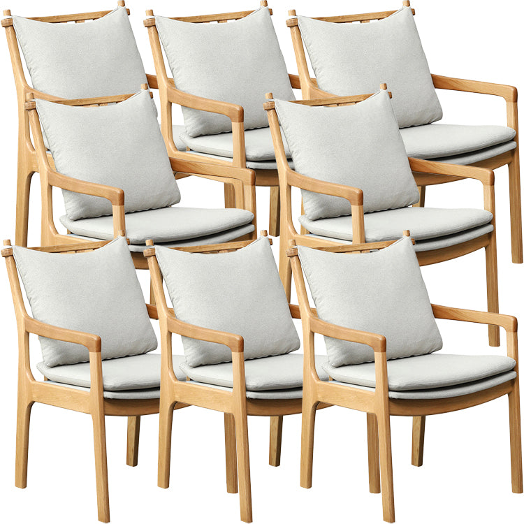 Home Contemporary Dining Chair Solid Wood Upholstered Dining Chair