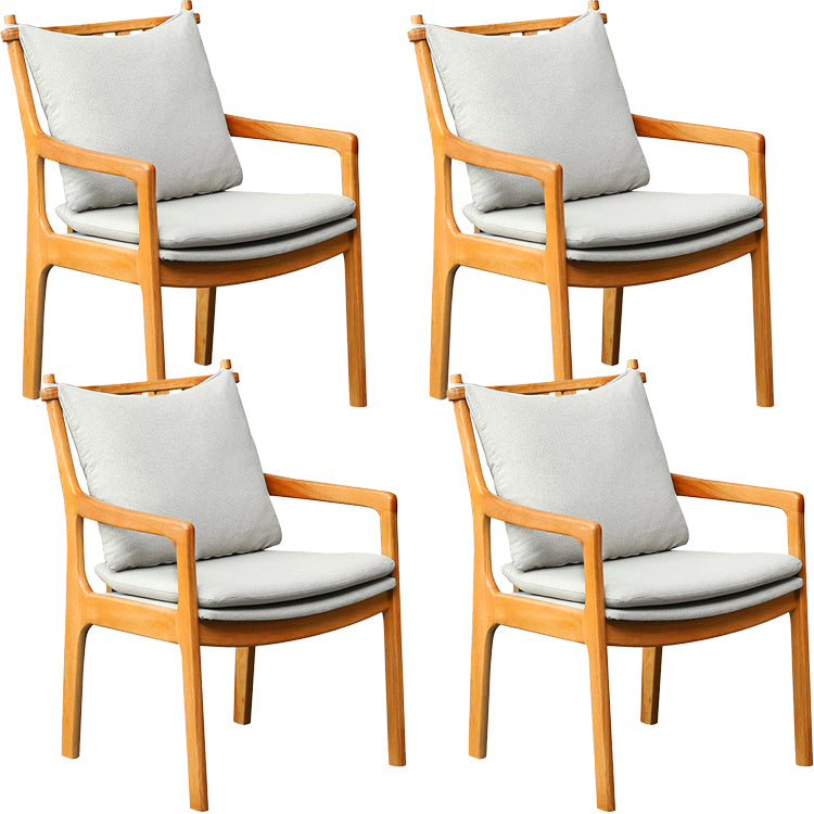 Home Contemporary Dining Chair Solid Wood Upholstered Dining Chair