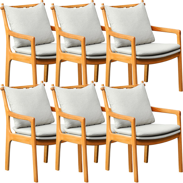 Home Contemporary Dining Chair Solid Wood Upholstered Dining Chair