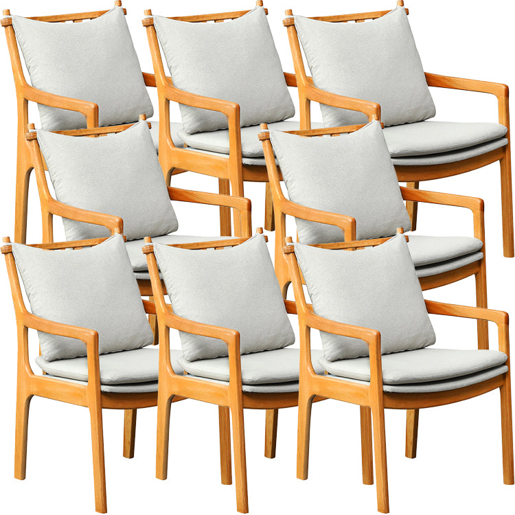 Home Contemporary Dining Chair Solid Wood Upholstered Dining Chair