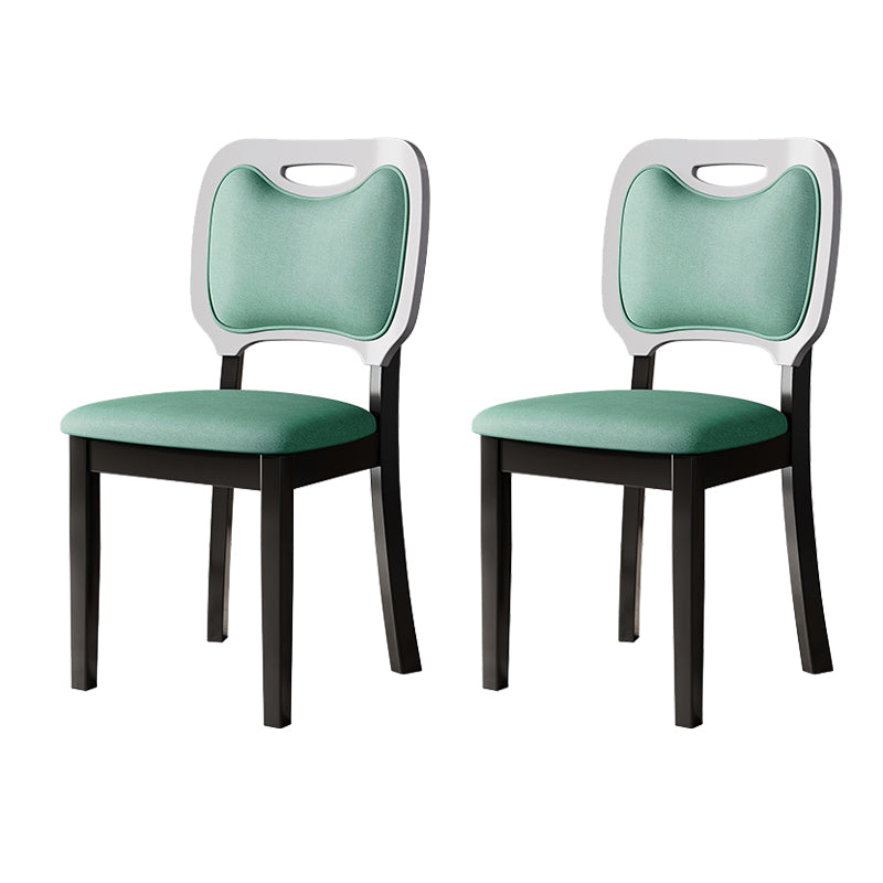 Nordic Style Solid Wood Chair Open Back Dining Side Chair for Dinning Room