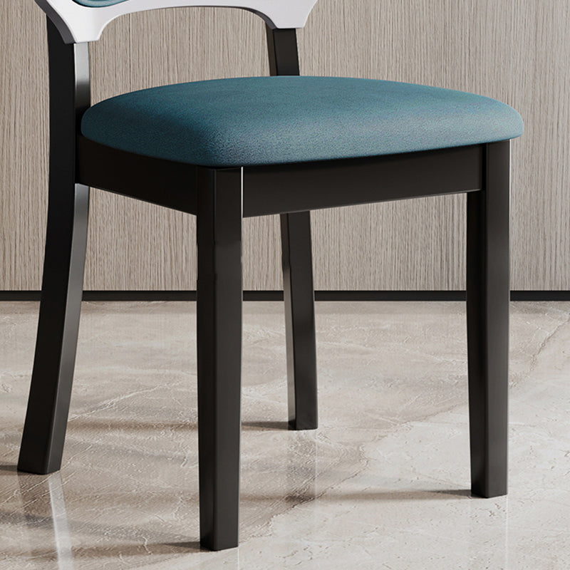 Nordic Style Solid Wood Chair Open Back Dining Side Chair for Dinning Room