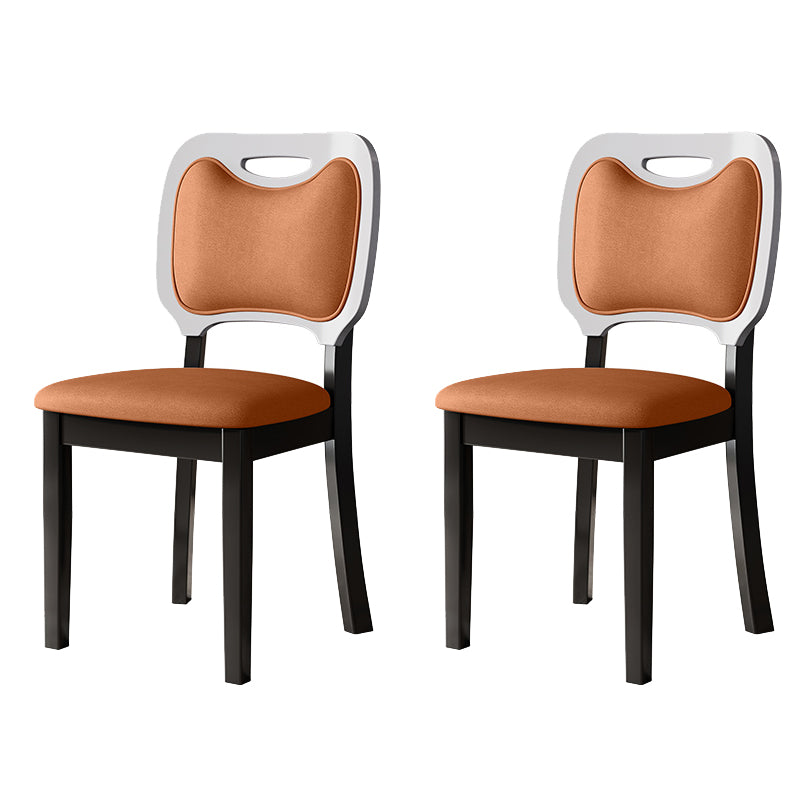 Nordic Style Solid Wood Chair Open Back Dining Side Chair for Dinning Room