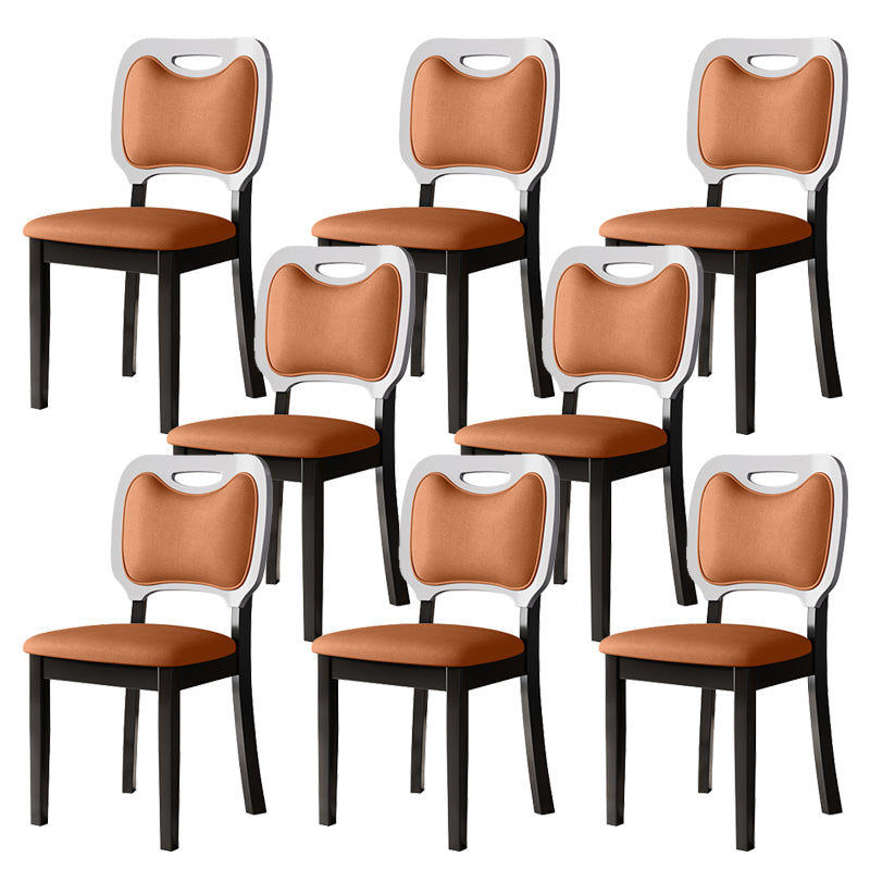 Nordic Style Solid Wood Chair Open Back Dining Side Chair for Dinning Room