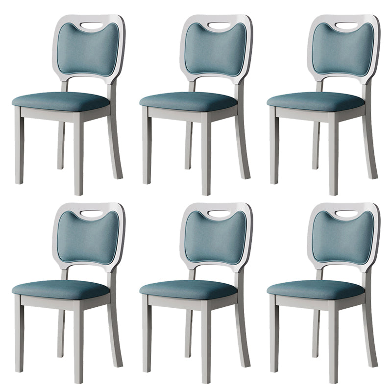 Nordic Style Solid Wood Chair Open Back Dining Side Chair for Dinning Room